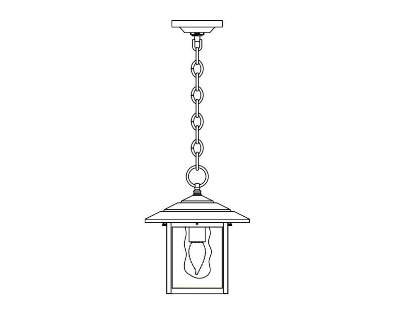 Indian Wells, Medium, aluminum, Ceiling Mount, chain, opalescent honey glass, (1) 40W INC, 120V